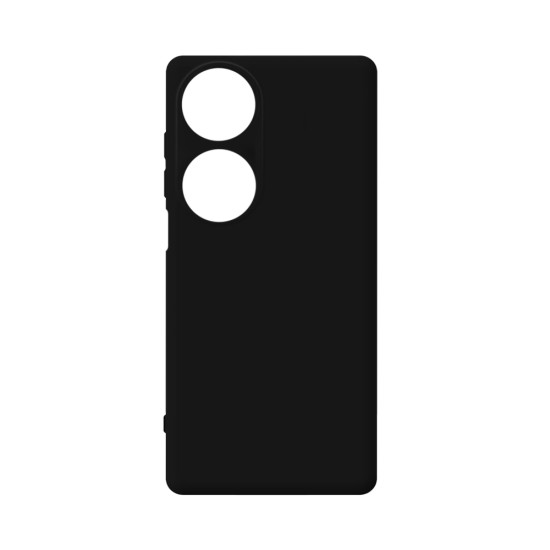 Silicone Case with Camera Shield for Huawei Honor 90 Smart/Honor X7B Black