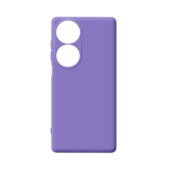 Silicone Case with Camera Shield for Huawei Honor 90 Smart/Honor X7B Purple