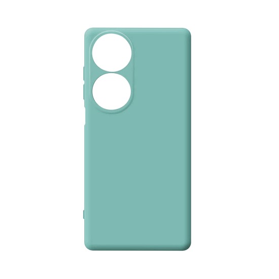 Silicone Case with Camera Shield for Huawei Honor 90 Smart/Honor X7B Sea Green