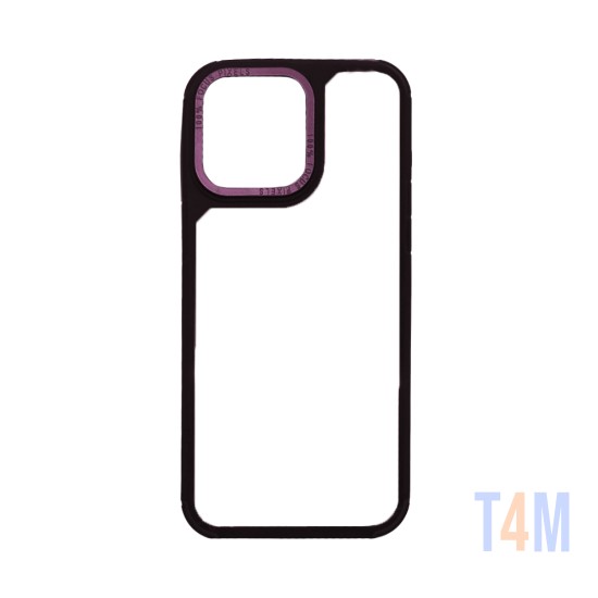 Capa Duro Transparente Para Apple iPhone 15 Pro Rosa