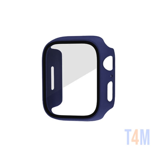 Capa+Vidro Temperado para Apple iwatch Série 45mm Azul