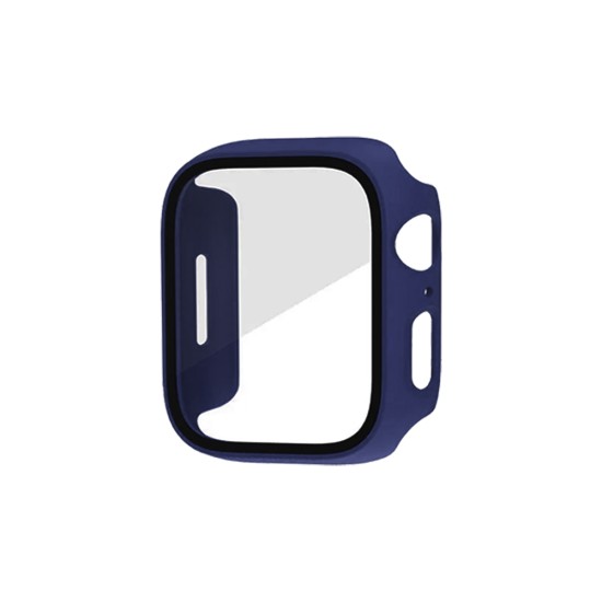 Capa+Vidro Temperado para Apple iwatch Série 45mm Azul