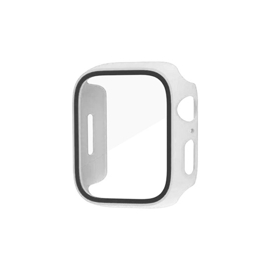 Capa+Vidro Temperado para Apple iwatch Série 44mm Branco