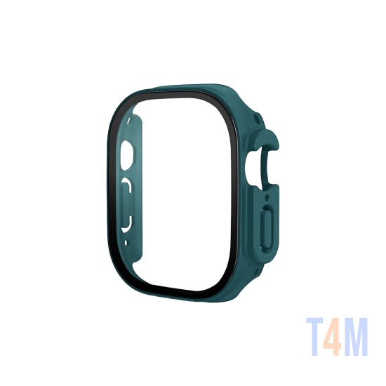 Capa+Vidro Temperado para Apple iwatch Série 49mm Verde