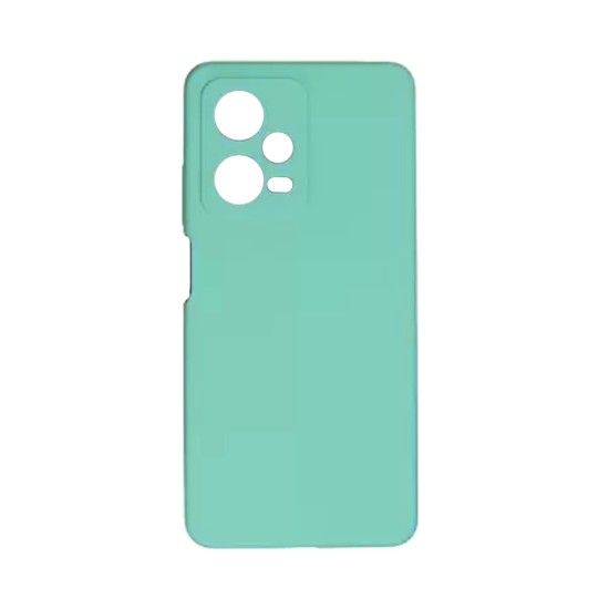 Capa de Silicone com Moldura de Câmera para Xiaomi Redmi Note 12 Pro/Redmi Note 12 Pro Plus Verde Mar