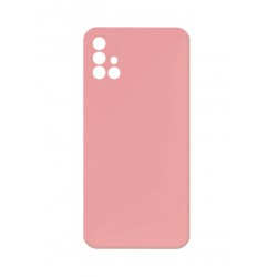 Capa de Silicone com Moldura de Câmera para Samsung Galaxy A51 Rosa Capa de Silicone com Moldura de Câmera para Samsung Galaxy A51 Rosa