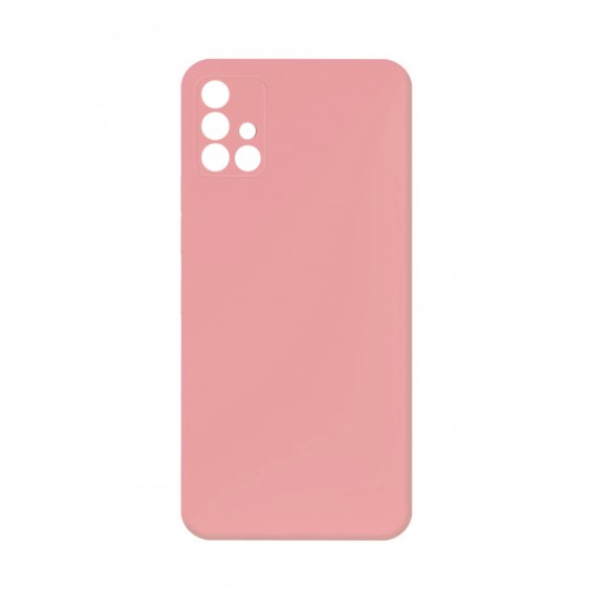 Capa de Silicone com Moldura de Câmera para Samsung Galaxy A51 Rosa