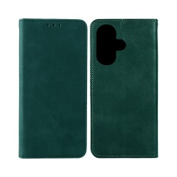 Capa de Couro com Bolso Interno para Xiaomi Redmi 13 Verde