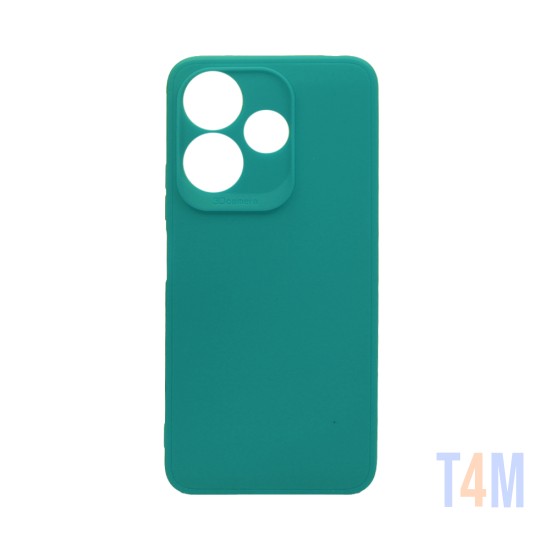 Capa de Silicone Macio com Moldura de Câmera para Xiaomi Redmi 13 4G Verde