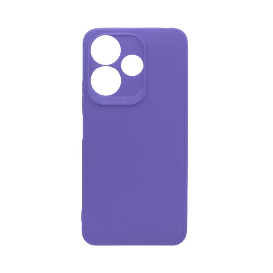 Soft Silicone Case with Camera Shield for Xiaomi Redmi 13 4G Purple