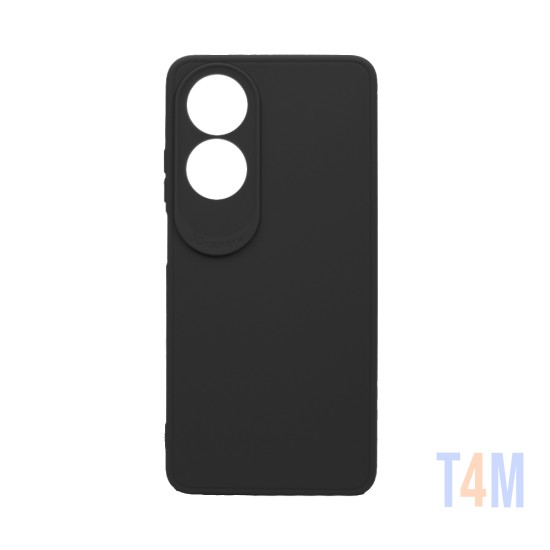 Capa de Silicone Macio com Moldura de Câmera para Oppo A60 4G Preto