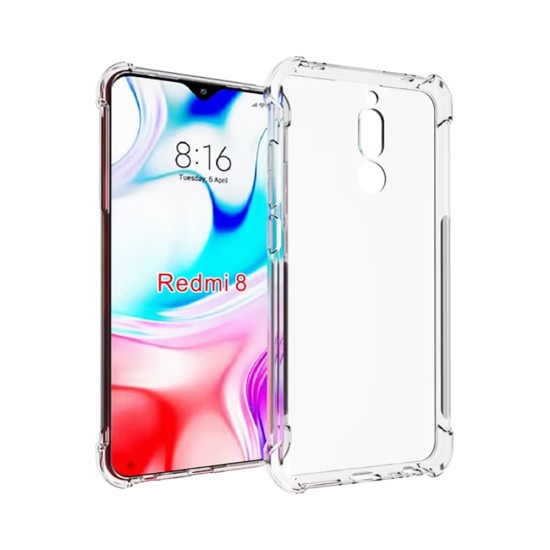 Hard Silicone Case for Xiaomi Redmi 8 Transparent