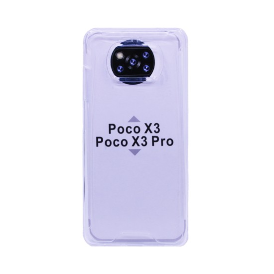 Hard Silicone Case for Xiaomi Poco X3/Poco X3 Pro Transparent