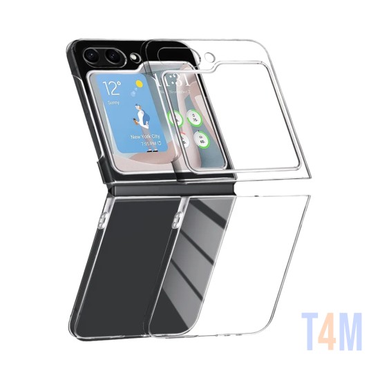 Hard Silicone Case for Samsung Galaxy Z Flip 5 5G Transparent