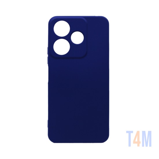 Capa de Silicone com Moldura de Câmera para Xiaomi Redmi 13 4G Azul