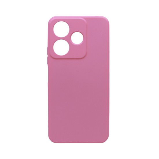 Silicone Case with Camera Shield for Xiaomi Redmi 13 4G Pink