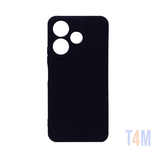 Capa de Silicone com Moldura de Câmera para Xiaomi Redmi 13 4G Preto