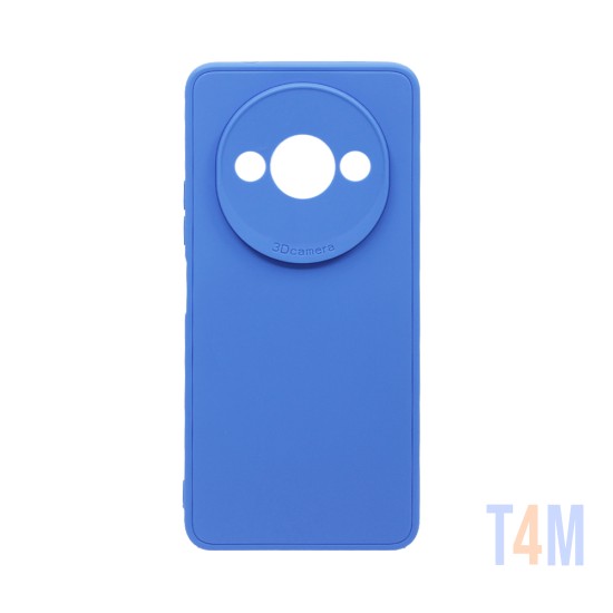 Funda de Silicona Suave con Marco de Cámara para Xiaomi Redmi A3 Azul