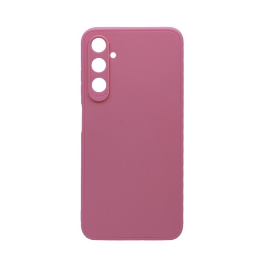 Capa de Silicone Macio com Moldura de Câmera para Samsung Galaxy A05S Rosa