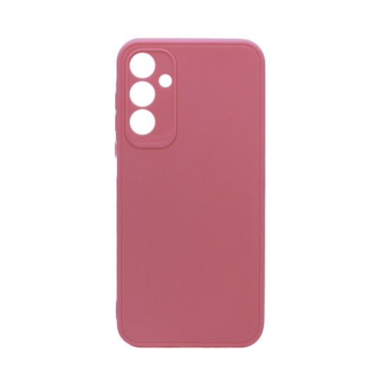 Soft Silicone Case with Camera Shield for Samsung Galaxy A35 Pink