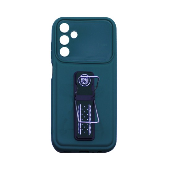 Sillicone Case with Support for Samsung Galaxy A15 Green