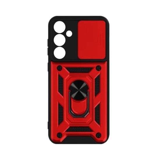 Designer Hard Case with Support and Camera Protection for Samsung Galaxy A15 Red