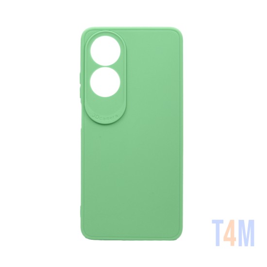 Capa de Silicone Macio com Moldura de Câmera para Oppo A60 4G Verde Papagaio 