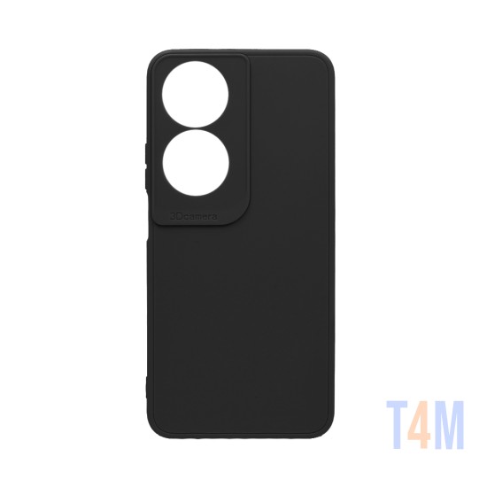 Capa de Silicone Macio com Moldura de Câmera para Huawei Honor 90 Smart/Honor X7B Preto