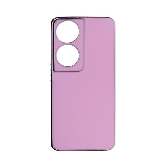 Designer Silicone Case with Camera shield for Huawei Honor 90 Smart Pink