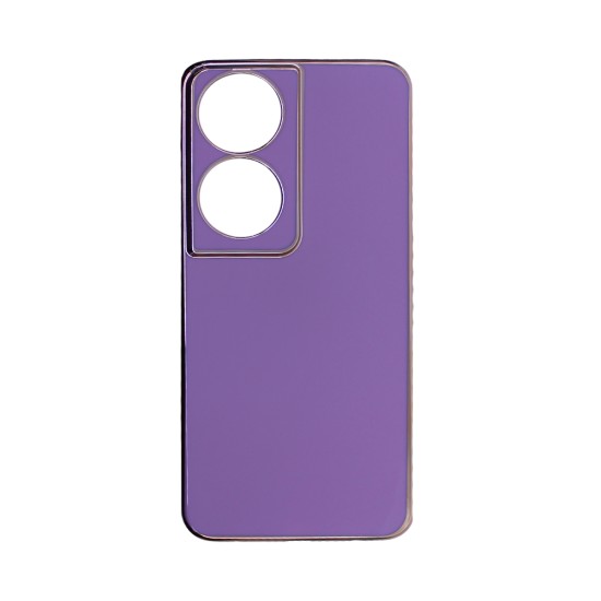 Designer Silicone Case with Camera shield for Huawei Honor 90 Smart Purple