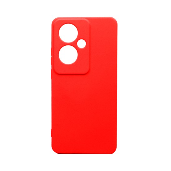 Silicone Case with Camera Shield for Oppo Reno11 F Red