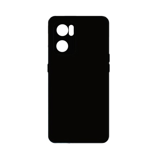 Silicone Case with Camera Shield for Oppo Reno7 5G Black