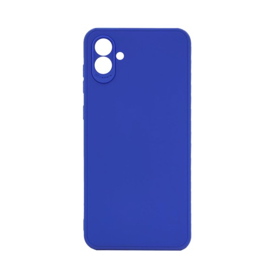 Soft Silicone Case with Camera Shield for Samsung Galaxy A05 Dark Blue