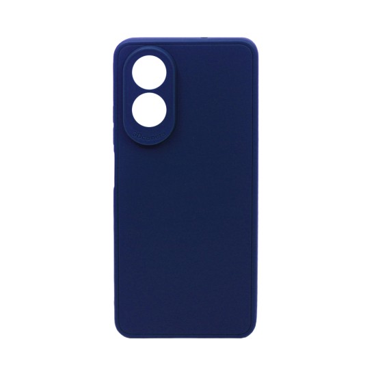 Soft Silicone Case with Camera Shield for Oppo A18 4G/A38 4G Dark Blue