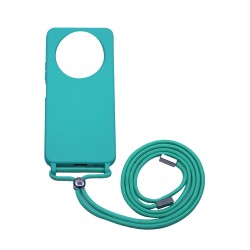 Capa de Silicone com Cordão para Xiaomi Redmi A3 Verde