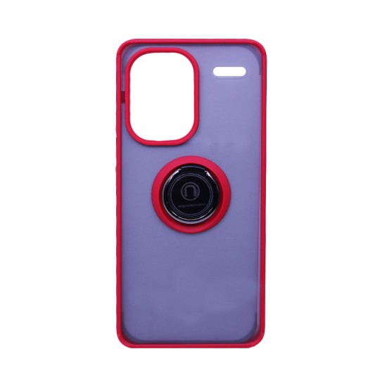 Case with Support Ring for Xiaomi Redmi Note 13 Pro Plus 5G Smoked Red