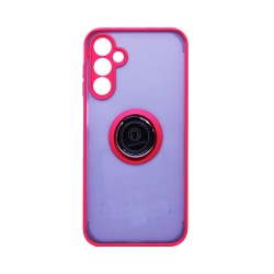 Capa com Anel de Suporte para Samsung Galaxy A25 5G Vermelho Fumado