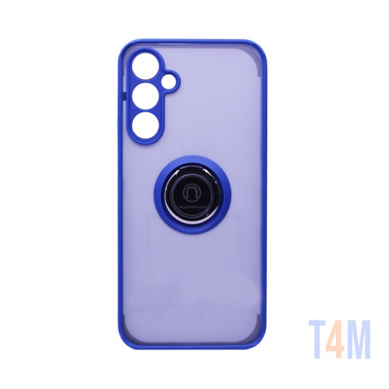 Capa com Anel de Suporte para Samsung Galaxy A25 5G Azul Fumado