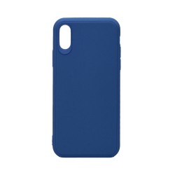 Capa de Silicone para Apple iPhone X/XS Azul Escuro