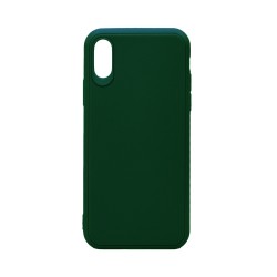 Capa de Silicone para Apple iPhone X/XS Verde Escuro