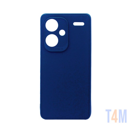 Capa de Silicone Macio com Moldura de Câmera para Xiaomi Redmi Note 13 Pro Plus Azul Escuro