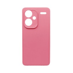 Capa de Silicone Macio com Moldura de Câmera para Xiaomi Redmi Note 13 Pro Plus Rosa