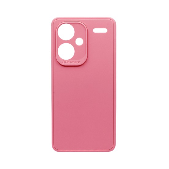 Soft Silicone Case with Camera Shield for Xiaomi Redmi Note 13 Pro Plus Pink