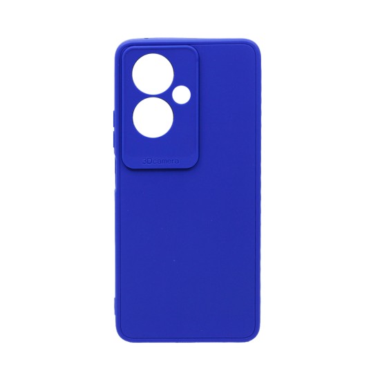 Soft Silicone Case with Camera Shield for Oppo A79 5G Dark Blue