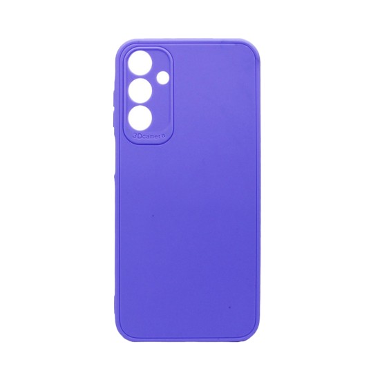 Soft Silicone Case with Camera Shield for Samsung Galaxy A55 5G Purple