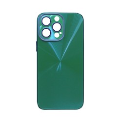 Capa Duro Designer Com Proteção De Câmera para Apple iPhone 13 Pro Max Verde