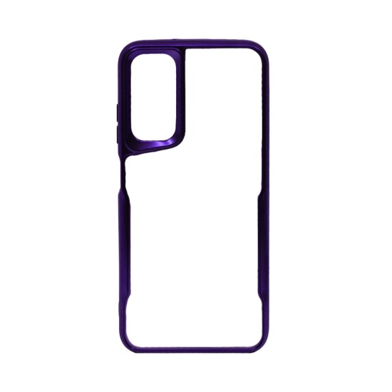 Transparent Hard Case for Samsung Galaxy A15 Purple