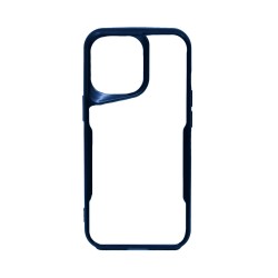 Capa Duro Transparente Para Apple iPhone 15 Pro Max Azul