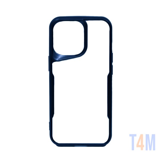 Capa Duro Transparente Para Apple iPhone 12/12 Pro Azul