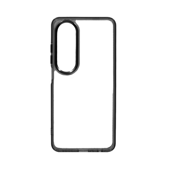 Transparent Silicone Case for Oppo A60 Black